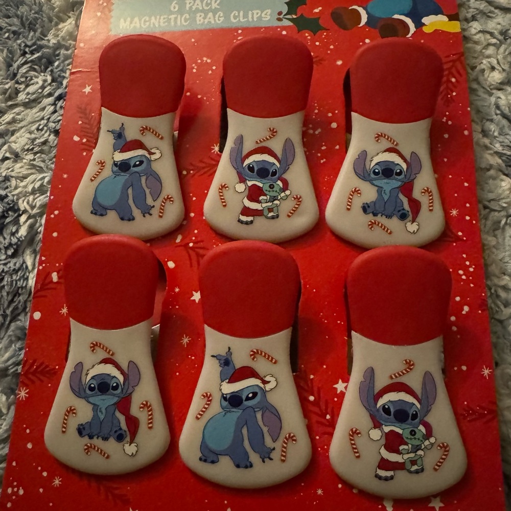Stitch 6 Magnetic Bag Clips - PICK ONE